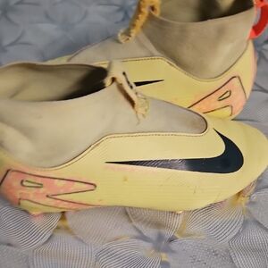 Nike Kids Yellow and Pink Soccer Cleats